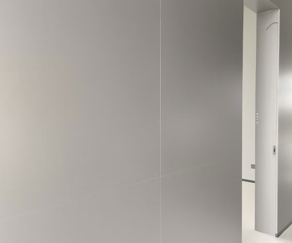 Aluminum panel interior wall